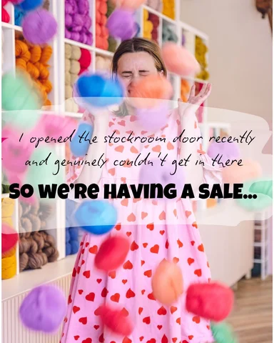 When I said I wanted a room for of yarn… turns out I took it too far 😅 stockroo