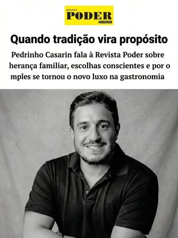 “Tradição só pesa quando vira obrigação. Quando vira raiz, sustenta.”

Essa fras