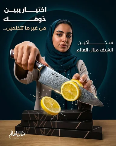 خلّي مطبخك يحكي عن ذوقك!
——————————-
الشيف منال العالم صممتها لتكون مريحة، عملية
