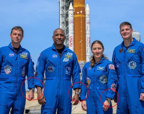 SPACE WATCHES- Omega and Breitling.

The Artemis II crew is set to launch tonigh