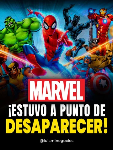 Marvel vendió a sus héroes para sobrevivir… 🦸‍♂️💸 
Sí, antes de dominar el cin