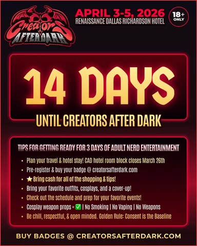 🚨 THE COUNTDOWN BEGINS! 🚨

We are officially TWO WEEKS OUT from Creators After