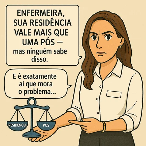 Enfermeira, você fez uma residência — uma das formações mais intensas e completa
