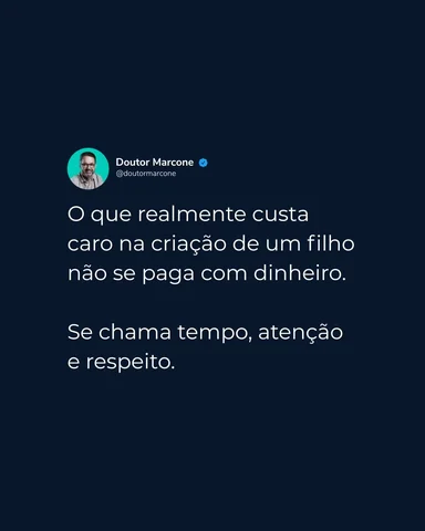 Hoje, muitos pais estão tentando compensar com dinheiro aquilo que só se constró
