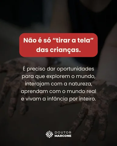 O maior erro hoje não é dar tela para a criança…

é não saber como tirar.

A mai
