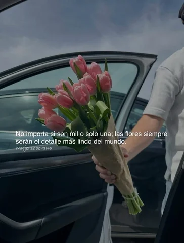Aprecia a quien llega con las manos llenas de significado. Si alguien se detiene