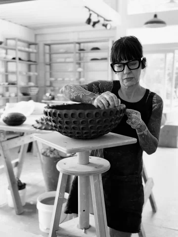 New tabletop pieces taking shape in the studio this week. 
Newsletter subscriber