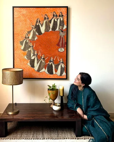 Me admiring my art 😍

‘Madhuban’ is my artistic interpretation of the divine da