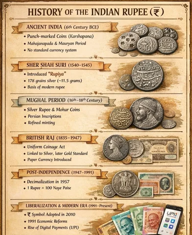 History of Indian Ruppee @upsc_trick_only