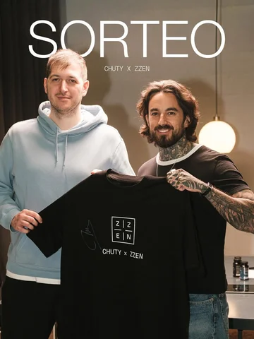 SORTEO Chuty x ZZEN Labs
5 ganadores se llevarán una camiseta exclusiva firmada 