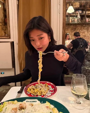 truffle cream pasta 🍝 💕