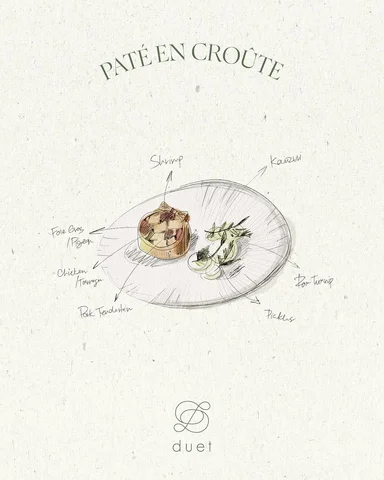 Pâté en Croûte

A timeless classic of French charcuterie, reimagined at Duet by 