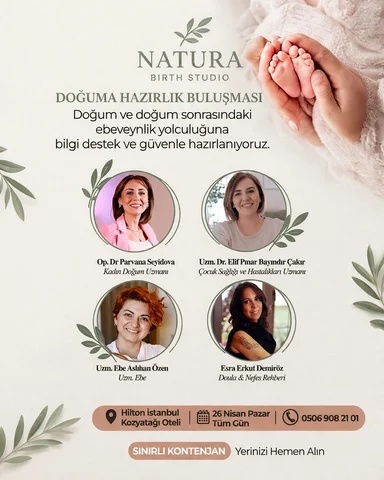 İlk Doğuma Hazırlık Buluşmamız için hazırız! 🌿 

📍 Hilton İstanbul Kozyatağı 
