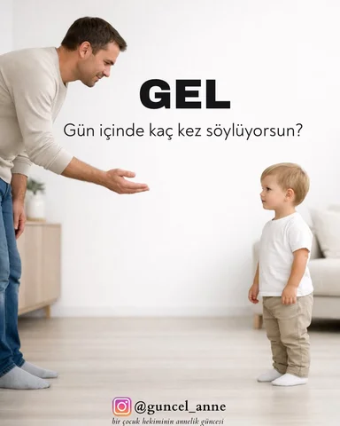 Gün boyu konuştuğunu sanıyorsun… Ama çoğu zaman sadece komut veriyorsun.
“Gel.” 