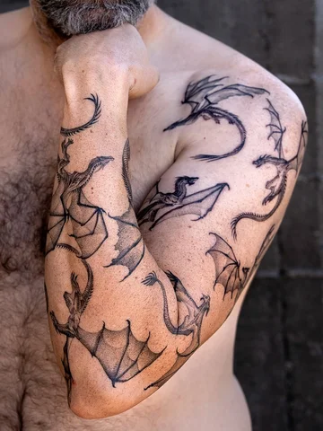 Dragons sleeve 🗡️
.
#dragons #tattoo #dragontattoo