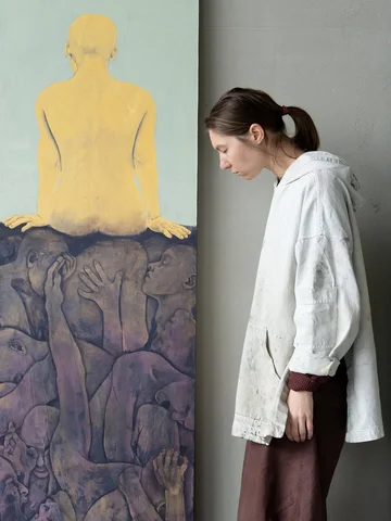 • Unseen Bonds • oil • 60x220cm • Pon Arsher • #art #painting #contemporary #pon