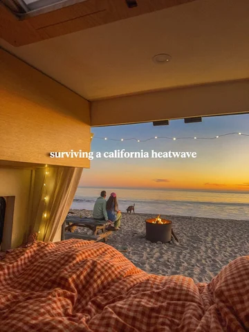 surviving a southern california winter heatwave👙🌊🌞

#vanlife #california #vis