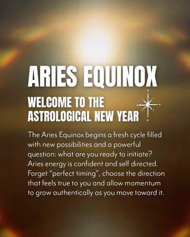 🪩HAPPY NEW YEAR 🔥 Aries Season is here! The Astrological New Year just hit and