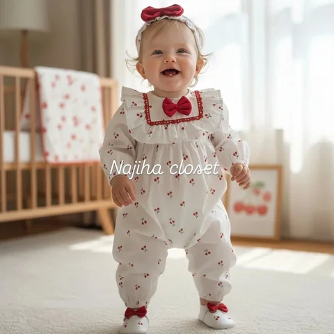Red bows and cherry toes🍒 

#fyp #viralvideos #onlineshop #babyfrocks #newbornb