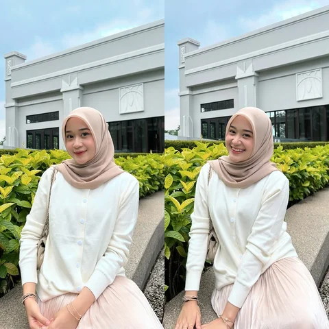 Segaar seperti di taman bungaa 👀💐✨ 
.
.
.
Nih buat yang suka nanyain hijab seg