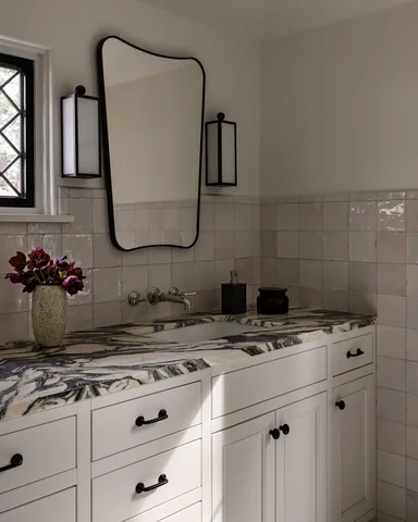 Classic and Contemporary in conversation at our Spanish colonial remodel in Broa