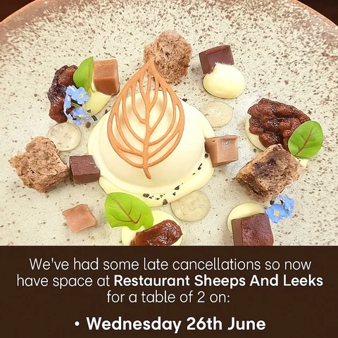 📣 Fellow Foodies — Last-Minute Availability Alert! 🍽️

We’ve had some late can