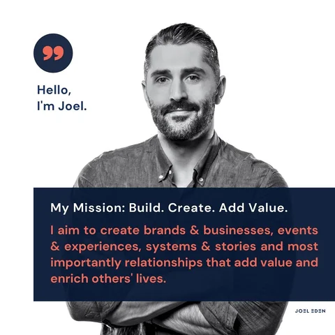 Hello, I’m Joel! 👋 

My Mission: Build. Create. Add Value.

I aim to create bra
