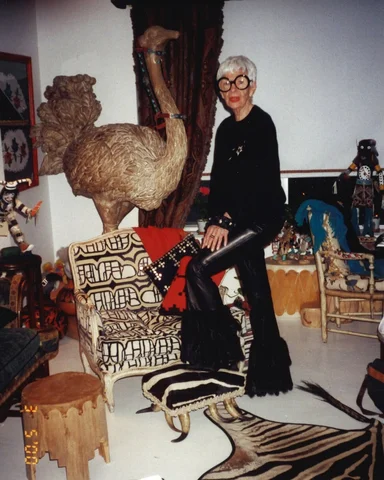 Iris Apfel was known for her oversized glasses, love of bold patterns and armful