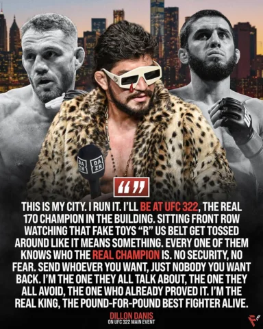 Dillon Danis has a message for the UFC 322 main event.