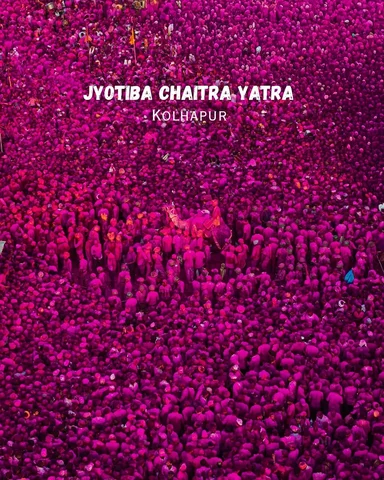 Sea of Pink at Jyotiba Chaitra Yatra.
#jyotiba #yatra #kolhapur #maharashtra #in