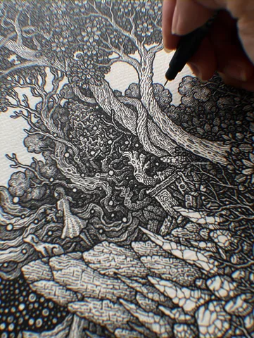 Progress pics: “WISHES II” Original Artwork, 2025

DM or email (visothkakvei@gma