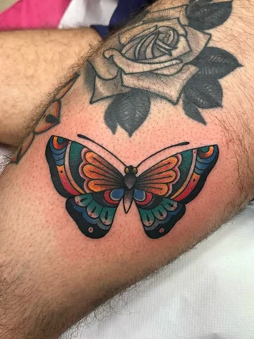 Old But Gold 🦋 #traditionaltattoo
