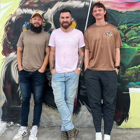 Three coffee guys , Doing coffee stuff! Such a pleasure to have you guys over , 