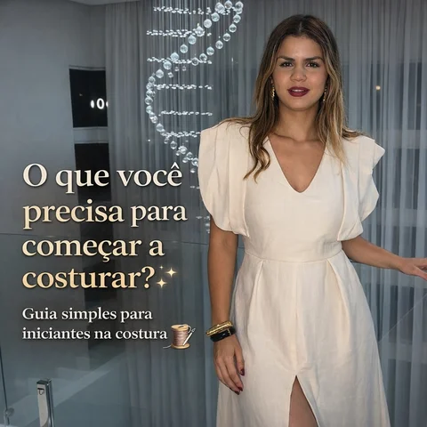 ✨ Todas essas peças foram criadas com costura.

Costurar não é só fazer roupa.
É