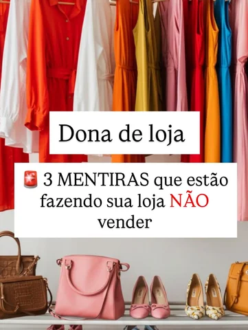 Dona de loja, Você não precisa postar mais…
nem baixar seus preços pra vender 😅