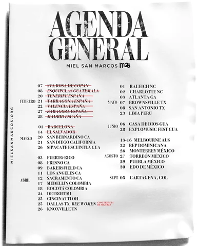 🗓️ m26 🔥 TOUR 2026 EN MARCHA 

Estamos viviendo lo que Dios prometió… 🙌🏼
Cad