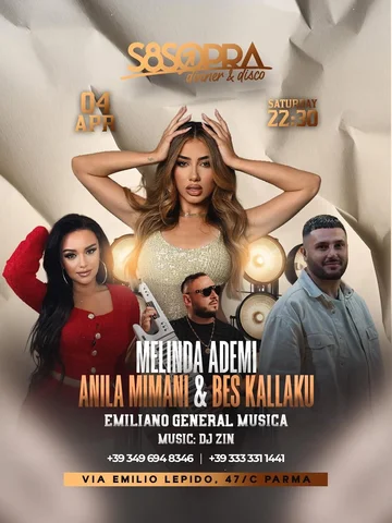 04/04/26 Parma🇮🇹 @melindaademi @bes_kallaku @anila_mimani_official @emiliano_g