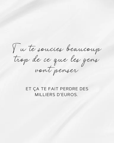 Tu peux continuer comme ça ou rentrer dans mon monde et voir les résultats sauva