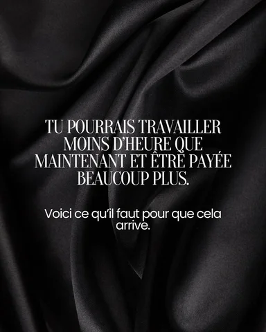 Tu peux continuer comme ça ou rentrer dans mon monde et voir ta vie se transform