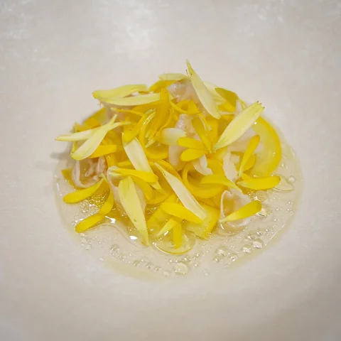 🌼💛🏵”Yellow -KIIRO”🏵💛🌼.
.
Ebisu-dai shabu-shabu/lardo/zucchini /prosciutto 