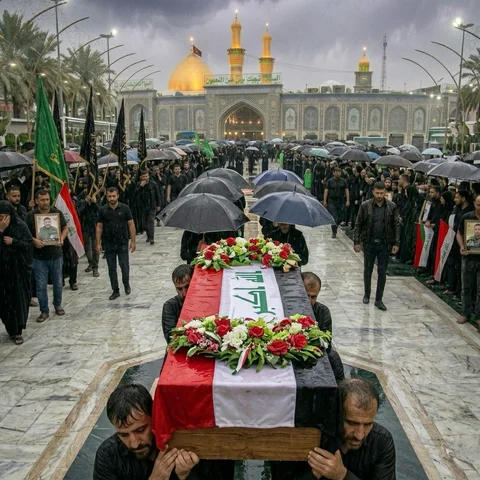 من أحبّ الحسين هانَت عليه الدنيا في سبيل الحق💔🇮🇶