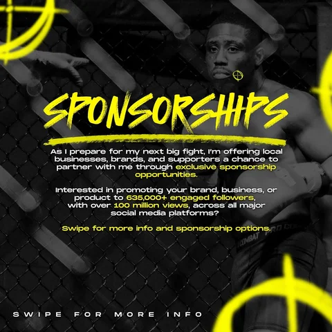 I AM FIGHTING NEXT SUNDAY! I’m looking for sponsors to join me on the road to my
