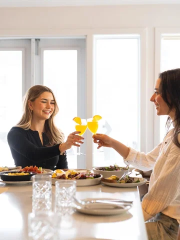 Easter brunch done right. Good energy, great food, and one more round of mimosas