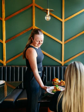 Take your time, lunch arrives in courses. Three-course prix fixe, $55 per person