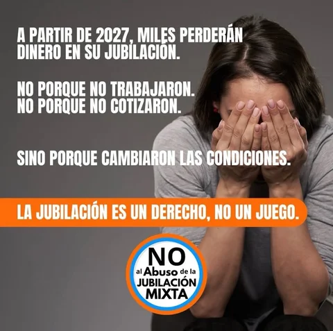 La jubilación mixta no puede convertirse en una trampa.
Prometieron estabilidad