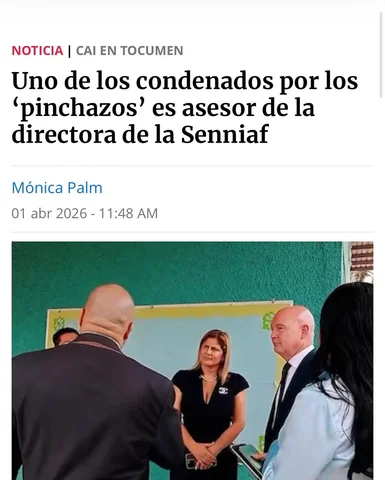Otra mas de la nueva directora de SENNIAF, Lilibeth Cárdenas.
Gustavo Pérez, uno