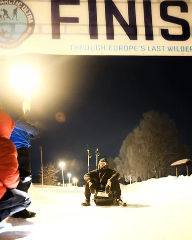 Je viens de terminer la Lapland Arctic Ultra, 185 km et 2000 m de dénivelé posit