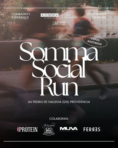 SOMMA SOCIAL RUN: cupos agotados 🔥
Estamos muy felices por la increíble recepci