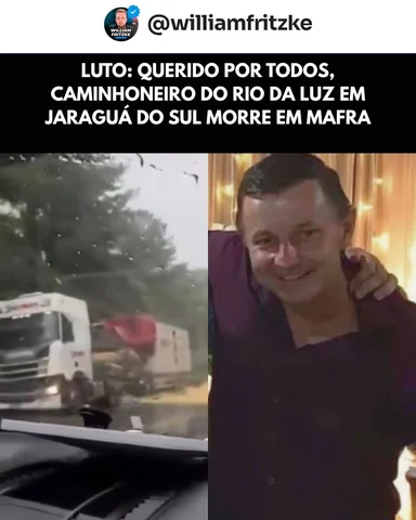O caminhoneiro Jair Kanczewski, morador da localidade de Rio da Luz, em Jaraguá 