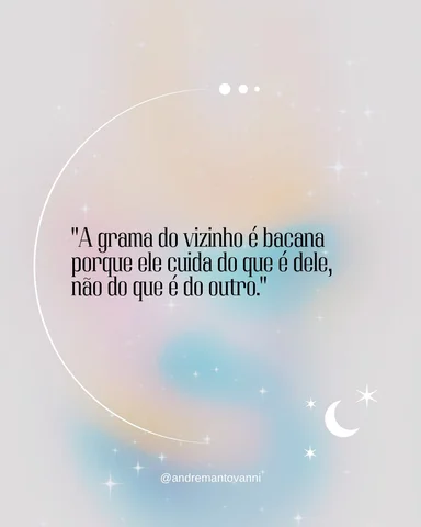Foque no seu jardim.